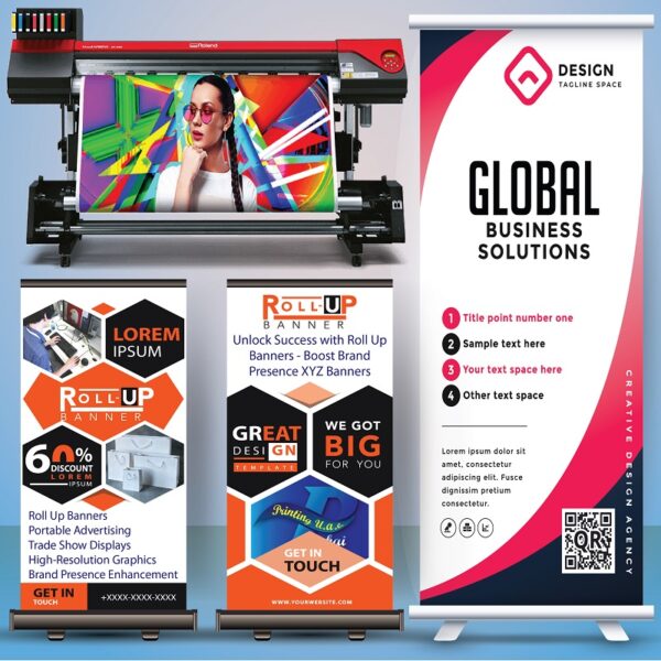 Roll Up Banner, Pop up Display, Backdrop Manufacturers and Printing Dubai