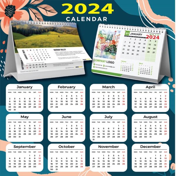 Calendar Custom Size printing 2025 in UAE